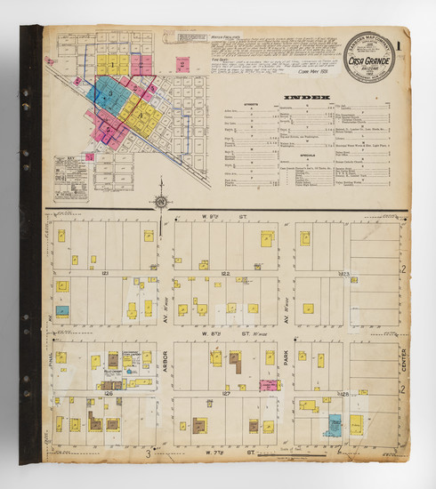 87-Arizona and Atlases Map By Sanborn Map Company