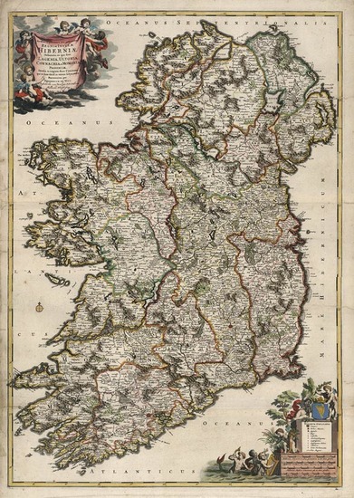 33-Ireland Map By Frederick De Wit