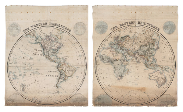 34-World Map By Society For Promoting Christian Knowledge