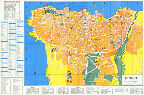 80-Middle East Map By Middle East Airlines