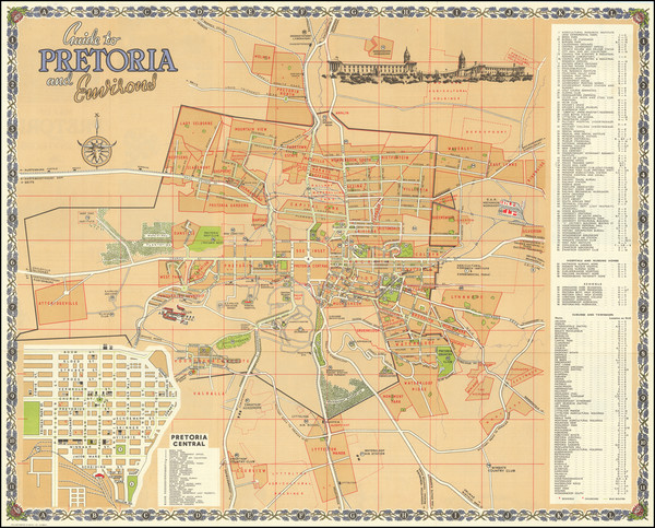 79-South Africa Map By William Brown & Davis, Ltd.