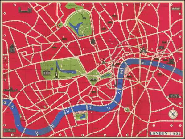 33-London and Pictorial Maps Map By George Philip & Son