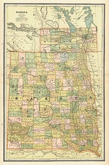 5-Plains and Rocky Mountains Map By George F. Cram