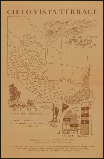 62-Los Angeles Map By Lewis B. Wood