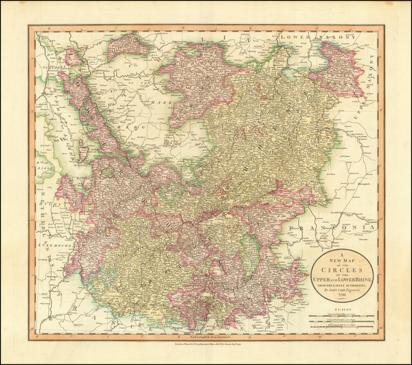 25-Austria, Czech Republic & Slovakia, Baltic Countries and Germany Map By John Cary