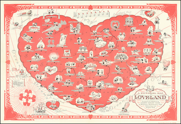 27-Pictorial Maps and Curiosities Map By Ernest Dudley Chase