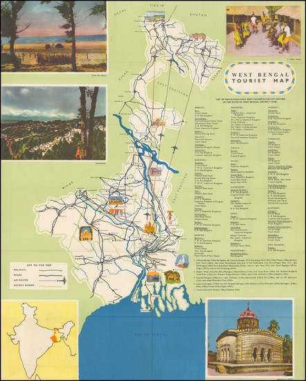 91-India Map By Director of Tourism West Bengal