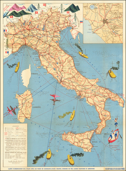 36-Italy Map By E.N.I.T.