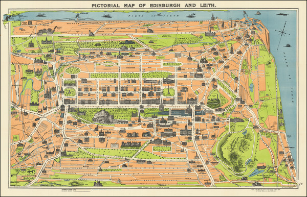 2-Scotland and Pictorial Maps Map By George A. Reid