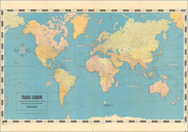 60-World Map By Kummerly & Frey's Geographical Establishment