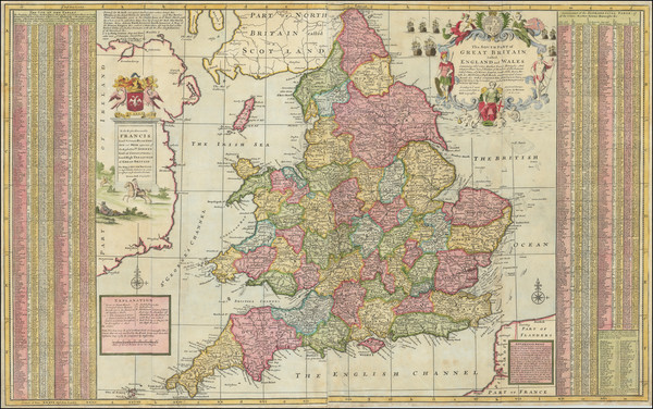 58-England Map By Herman Moll