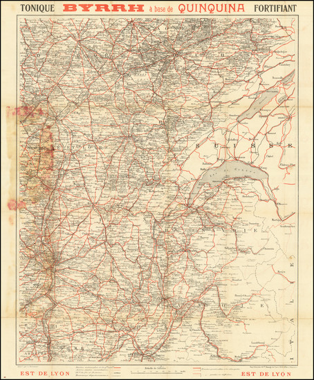 53-Switzerland and Nord et Nord-Est Map By Imp. Schneider & Cie.