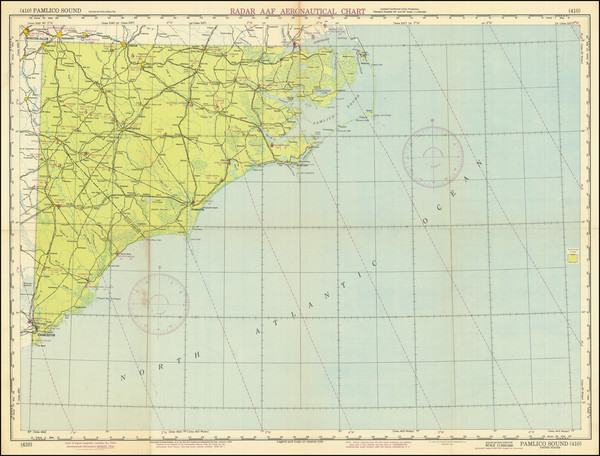 78-North Carolina, South Carolina and World War II Map By U.S. Coast & Geodetic Survey