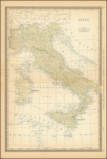 19-Italy Map By Rand McNally & Company