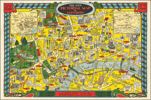 32-London and Pictorial Maps Map By Geographia