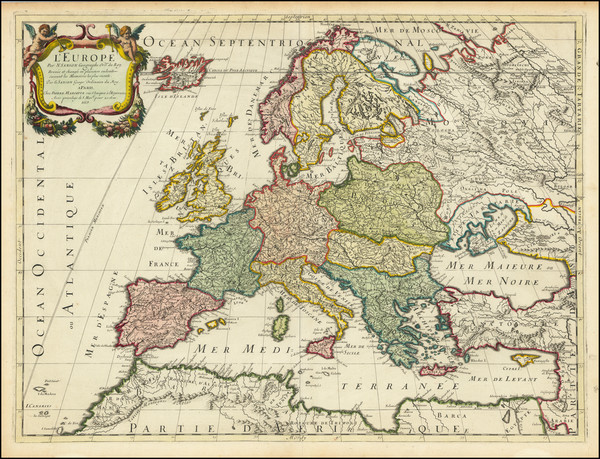 54-Europe Map By Pierre Mariette