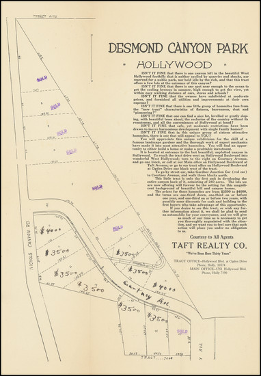 77-Los Angeles Map By Taft Realty Company