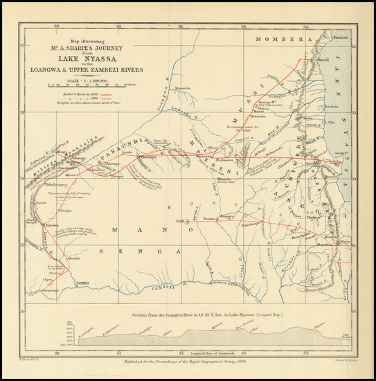 66-East Africa Map By W Shawe 