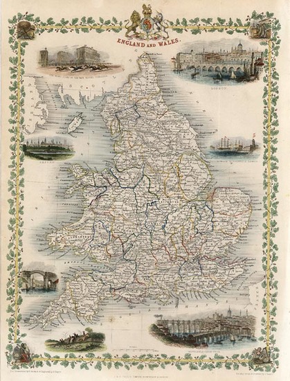 23-Europe and British Isles Map By John Tallis