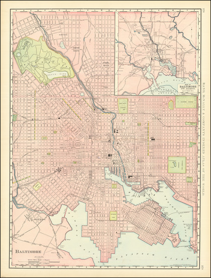 80-Maryland Map By Rand McNally & Company