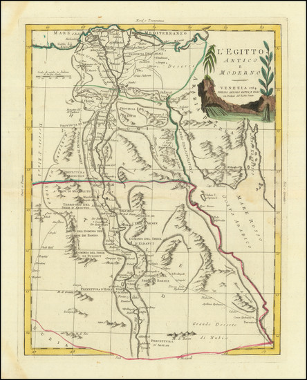 5-Egypt Map By Antonio Zatta