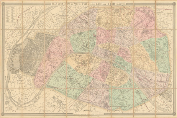 82-Paris and Île-de-France Map By Eugène Andriveau-Goujon