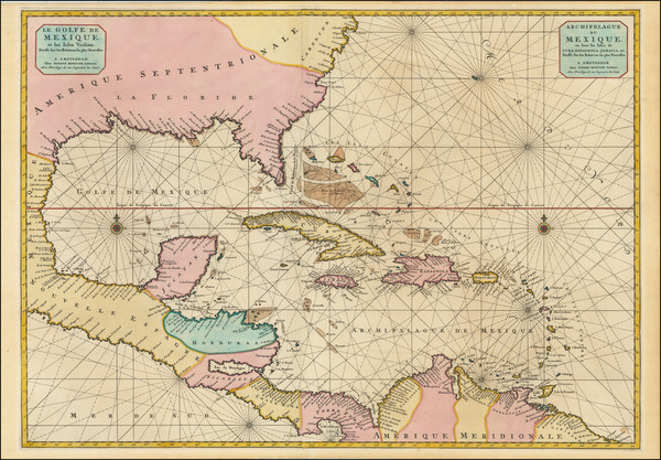 9-Florida, South, Southeast, Mexico, Caribbean and Central America Map By Pierre Mortier