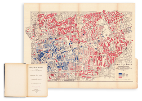 84-London and Rare Books Map By Charles Russell  &  Harry Samuel Lewis