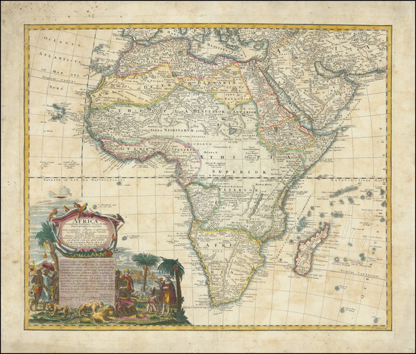 4-Africa Map By Homann Heirs