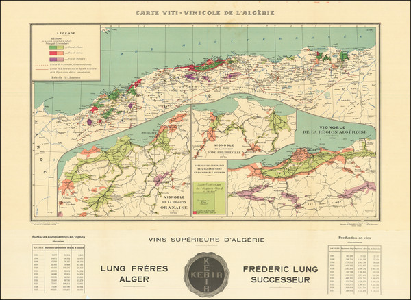 82-North Africa Map By Gouvernement General de l'Algerie