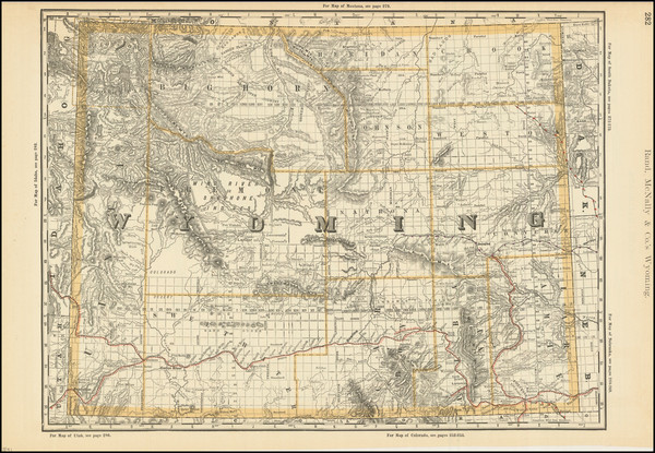 8-Wyoming Map By Rand McNally & Company