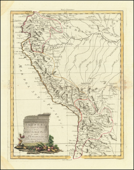 44-Peru & Ecuador Map By Antonio Zatta