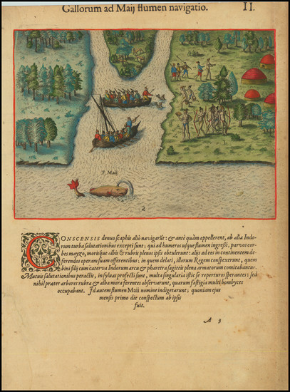 0-Florida Map By Theodor De Bry