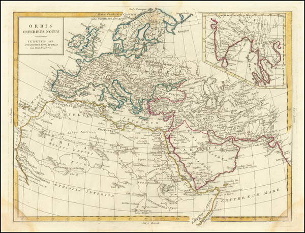 74-World and North Africa Map By Antonio Zatta