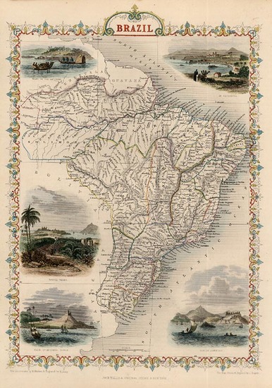 58-South America Map By John Tallis