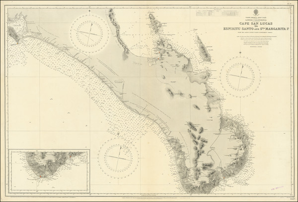 25-Baja California Map By British Admiralty