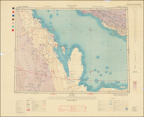 8-Middle East and Arabian Peninsula Map By Geographical Section, War Office (UK)