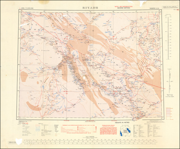 70-Arabian Peninsula Map By Geographical Section, War Office (UK)