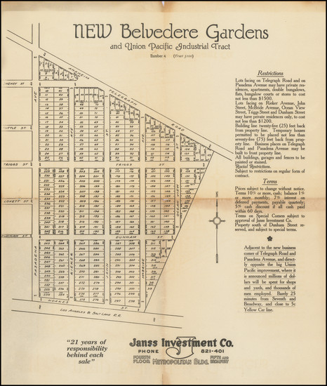 99-Los Angeles Map By Janss Investment Company