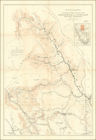 21-British Columbia Map By Surveyor-General's Office, British Columbia