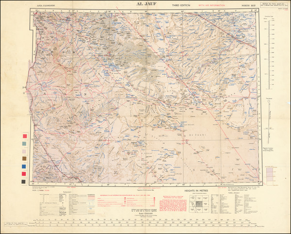 96-Middle East and Holy Land Map By Geographical Section, War Office (UK)