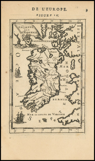 4-Ireland Map By Alain Manesson Mallet