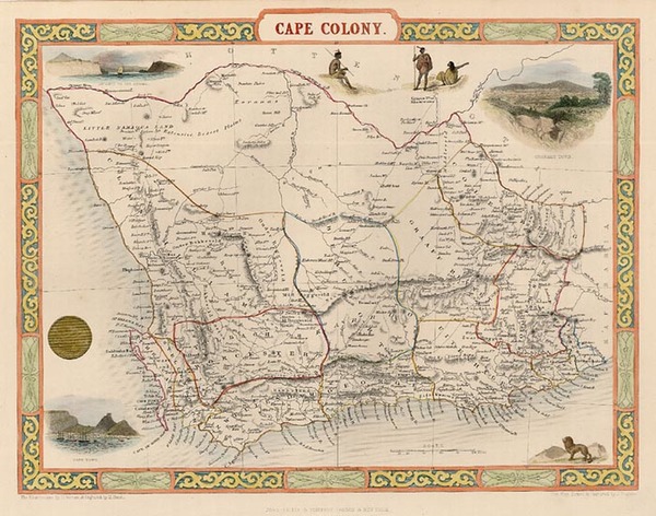 9-Africa and South Africa Map By John Tallis