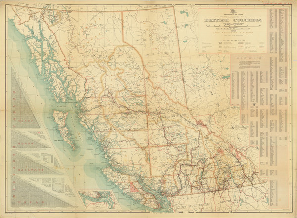 29-British Columbia Map By Department of Lands and Works / G.G. Aitken