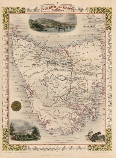 43-Australia & Oceania and Australia Map By John Tallis