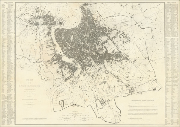 80-Rome Map By Paul  Letarouilly