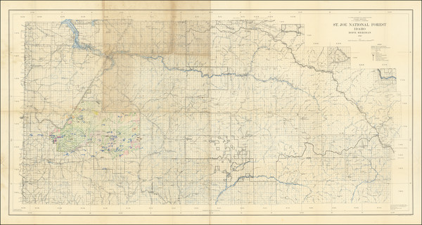 98-Idaho Map By Forest Service U.S. Dept. of Agriculture