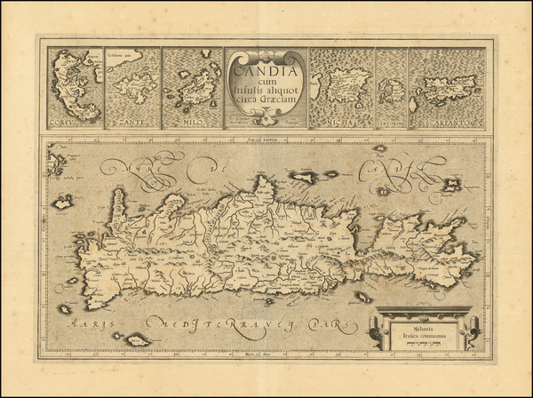 70-Greece Map By Gerard Mercator