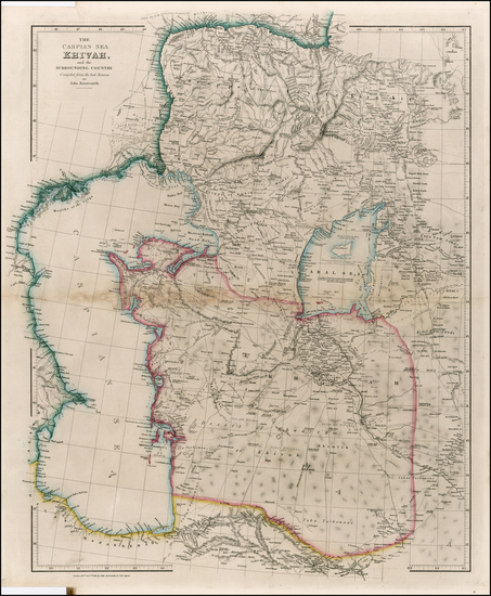 14-Central Asia & Caucasus Map By John Arrowsmith