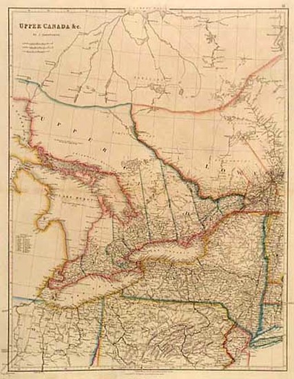 54-Midwest and Canada Map By John Arrowsmith